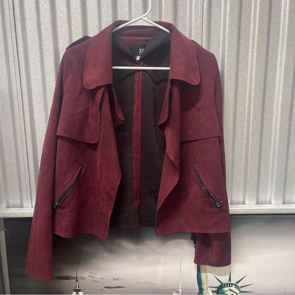 Kut from the kloth faux suede coat women’s med